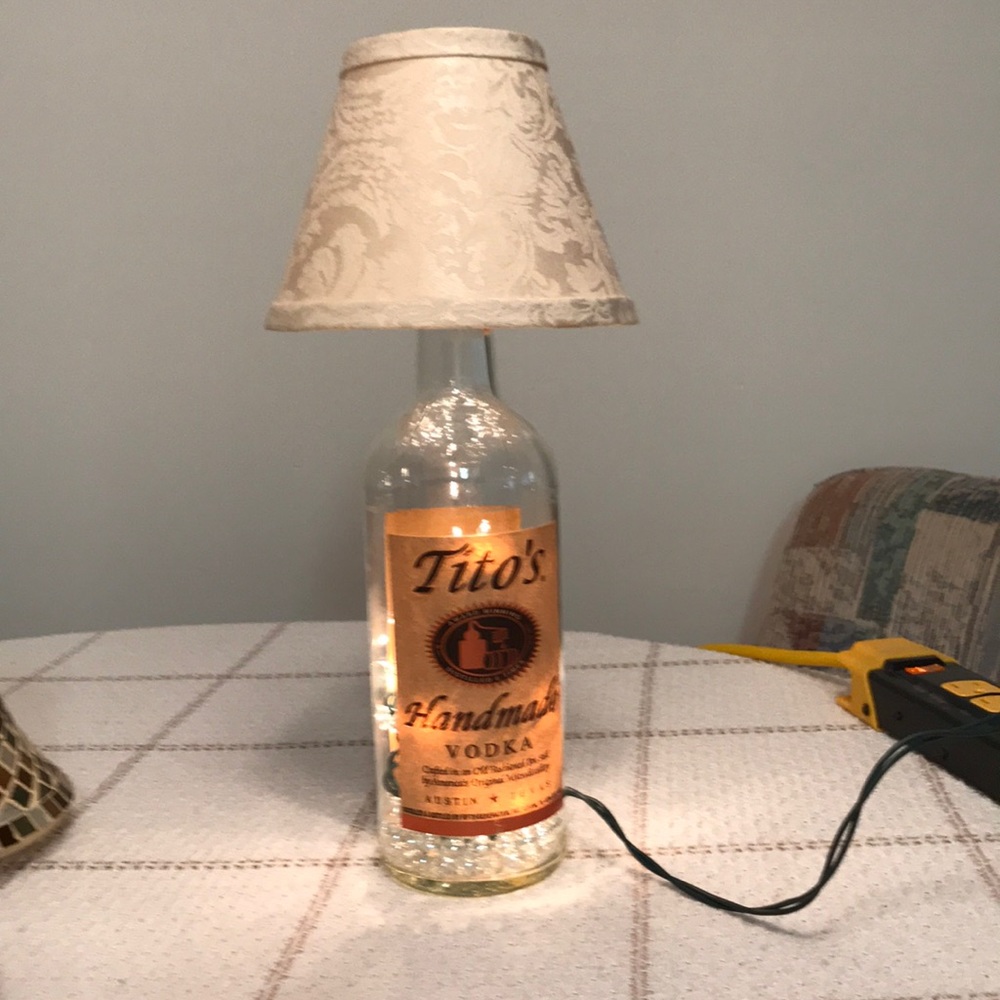 Tito’s Liquor Bottle Lamp